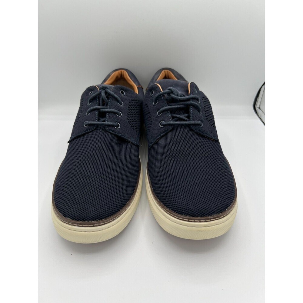 Johnston & Murphy XC Foam Mens 13 Navy Knit Lace Up Comfort Sneakers